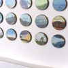 One Hundred Snowy Mountain Landscape Dots Collage | Paintings by Amelia Coward