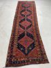 Funky Boho Vintage Kurdish Runner with DAZZLING Colors; Lime | Runner Rug in Rugs by The Loom House. Item made of cotton with fiber