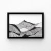 Mountain Print, Black and White, Snowdon Print 2 | Prints by Carissa Tanton. Item made of paper
