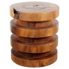 Haussmann® Wood Towering Rings Table 18 in DIA x 20 in | Coffee Table in Tables by Haussmann®
