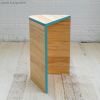 Colorful Stacking Side Table: Modern Wooden Plant Stand Stool | Chairs by Spacecraft Furnishing