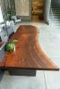 Walnut + Steel Reception Desk | Tables by Simon Silver Designs
