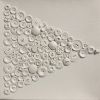 White on White 10"x10" | Mixed Media in Paintings by Emeline Tate. Item made of canvas & synthetic