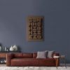 Modern 3D Wall Art - Textured Plaster Sculpture - Trendy Artwork - Coffee Beans - Geometric Relief - Gift for Coffee Lovers | Wall Sculpture in Wall Hangings by Vaiva Art Atelier