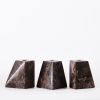 Pyramid Candle Holders Grey | Work by District Loom