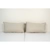 16" x 24" Ikat Velvet Gray Pillow Cover - Pair | Sham in Linens & Bedding by Vintage Pillows Store. Item composed of cotton