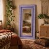 Lavender Bone Inlay Mirror, Art Deco Mirror, Purple Chevron Wall Decor | Decorative Objects by IKKAZA