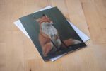 Woodland Fox Greeting Card – 5x7 Blank Art Card, Wildlife Painting | Gift Cards by The Ugly Cat Studio