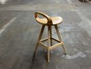 Mid Century Modern Swivel Counter Stool: Tractor Seat Bar Stool, USA Made | Chairs by Marco Bogazzi