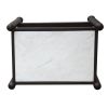 Ellpa Mango wood & marble side table-Ebnoy | End Table in Tables by Mango Furniture Co. Inc.