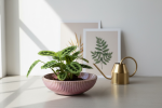 Volcanic Ribbed Planter Classic | Decorative Bowl in Decorative Objects by RAW & UNIQ
