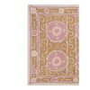 Handmade Suzani Wall Hanging, Embroidery Central Asian Bed C | Tablecloth in Linens & Bedding by Vintage Pillows Store