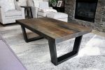 Modern Black Ash Tapered Coffee Table | Tables by Hazel Oak Farms. Item composed of wood and metal