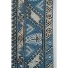 Hand Knotted Turkish Oushak Carpet with Muted 'Washed | Small Rug in Rugs by Vintage Pillows Store. Item made of cotton with fiber