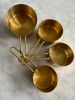 Sorrento Gold Measuring Cups & Spoons Set | Cooking Utensil in Utensils by Busa Designs