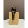The Two of Us: a small bronze sculpture | Sculptures by YENNY COCQ