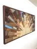 LARGE Caribbean Sunrise 3D | Wall Sculpture in Wall Hangings by StainsAndGrains. Item composed of wood in contemporary or industrial style