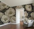 Sage Noir — Bold Florals Luxury Wallpaper Mural | Wall Treatments by ELLE WALLS