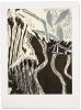 Wilder Places I | Collage in Paintings by Michael Rich. Item composed of paper in minimalism or mid century modern style