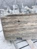 Hand Carved Silver Grey Travertine Bathtub: Natural Stone Tub | Water Fixtures by AEGEAN MARBLE ARTISAN ATELIER