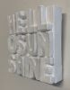 Hello Sunshine 4" x 4" | Mixed Media in Paintings by Emeline Tate. Item made of canvas & synthetic