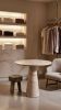 Essence Travertine Round Table | Dining Table in Tables by HamamDecor LLC
