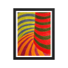 Framed Print - No Brake Zone - Op Art Geometric Motion | Work by Eman's Gallery