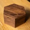 Hexagon Bread Box with Removable Lid in Urban Wood | Vessels & Containers by Alabama Sawyer