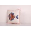 Tashkent Suzani Fish Pillow Case Made from a 19th Century Su | Cushion in Pillows by Vintage Pillows Store