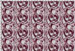 Cobra Head, Eggplant | Fabric in Linens & Bedding by Philomela Textiles & Wallpaper. Item made of linen