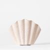 Concha Vase White Medium | Work by District Loom