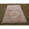 1930s Vintage Pastel Handknotted Turkish Oushak Rug | Area Rug in Rugs by Vintage Pillows Store. Item composed of cotton & fiber