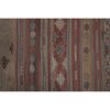 Vintage Beige Blue Caramel Striped Turkish Kilim Rug Runner | Runner Rug in Rugs by Vintage Pillows Store. Item made of wool & fiber