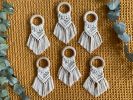 Macrame Napkin Rings | Linens & Bedding by Rosie the Wanderer. Item made of wood with cotton