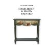 Custom Pet Portrait Console Table, Hand-Painted Narrow Entryway Table with Drawer | Tables by Birds and Gardens Inc. Item composed of maple wood in boho or contemporary style