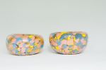 Glass Blown Jelly Baby Bubble Bowl | Decorative Bowl in Decorative Objects by Maria Ida Designs. Item made of glass compatible with mid century modern and contemporary style
