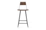 Clarkester Bar Stool 30"H | Chairs by Tronk Design. Item made of maple wood with steel