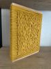 Woven Tile 9x12 - Mustard on Mustard | Wall Sculpture in Wall Hangings by Mpwovenn Fiber Art by Mindy Pantuso