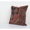 Traditional Caucasian Turkish Rug Pillow Cover, Muted Handma | Cushion in Pillows by Vintage Pillows Store
