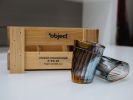 Holographic Faceted Tumbler Set | Glass in Drinkware by PlusObject