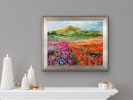 Flower Rows | Oil And Acrylic Painting in Paintings by Checa Art. Item made of canvas & synthetic