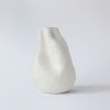 Alexis Porcelain Hand-crafted White Vase | Vases & Vessels by Vivee Home