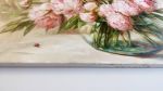 Large paintings floral canvas, Peony paintings original | Oil And Acrylic Painting in Paintings by Natart. Item composed of canvas and synthetic in contemporary style