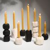 UGO Geometric Candlestick Holder in Midnight Black | Candle Holder in Decorative Objects by Untitled_Co