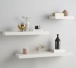 White Floating Shelves, Book Shelves, Floating Wood Shelves, | Ledge in Storage by Picwoodwork. Item made of wood