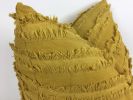 Mustard woven pillow // Mustard fringe pillow // grey | Pillows by velvet + linen