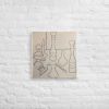 Canvas Print - Contours of Orient - Monochrome Outline | Work by Eman's Gallery