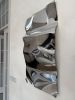Mirror Artwork - Chrome Wall Sculpture - Silver 3D painting - Modern Metal Hanging | Wall Hangings by Vaiva Art Atelier