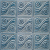 Double Swirl Tile | Tiles by Lynne Meade. Item composed of marble