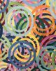 Hoopla 24"x 24" | Oil And Acrylic Painting in Paintings by Emeline Tate. Item made of canvas with synthetic
